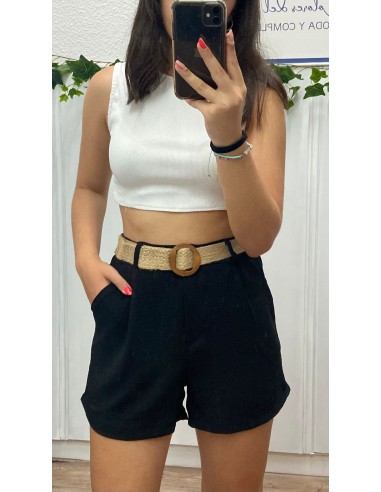 Pantalón corto cinturón