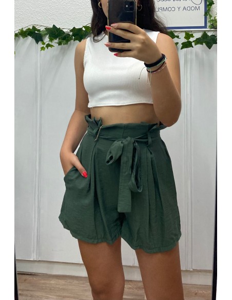 Pantalón corto lazo