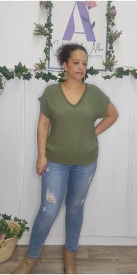 Camiseta filo dorado