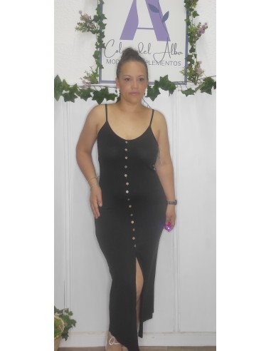 Vestidos canalé botones