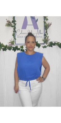 Blusa lazo cintura