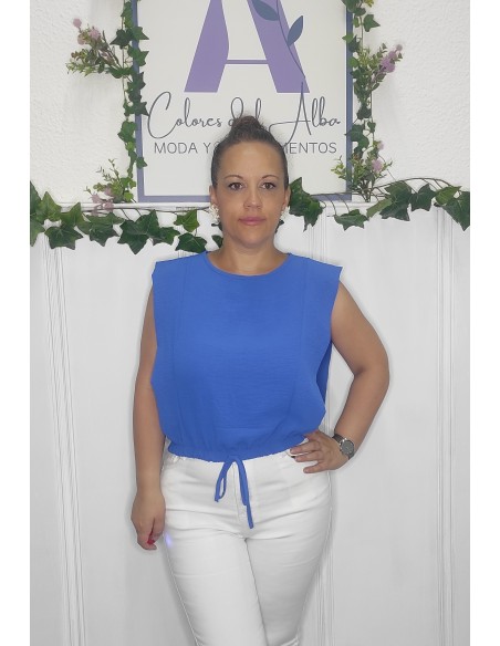 Blusa lazo cintura